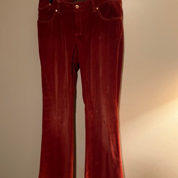 Indigo Palms Women's Bootcut Leg Rust Velvet Mid Rise Jeans - Size 6R - Picture 1 of 9